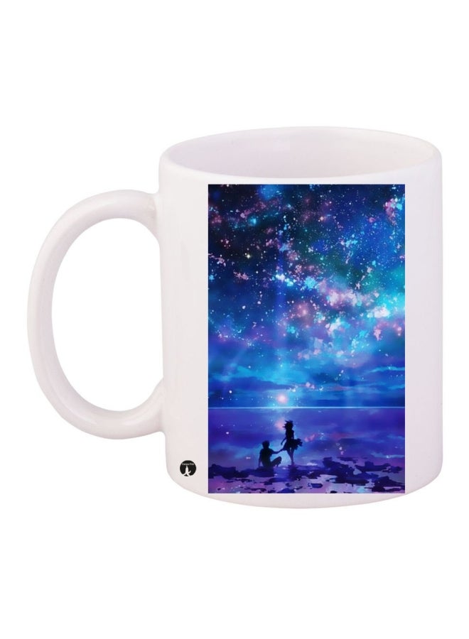 قدح قهوة مطبوع متعدد الألوان