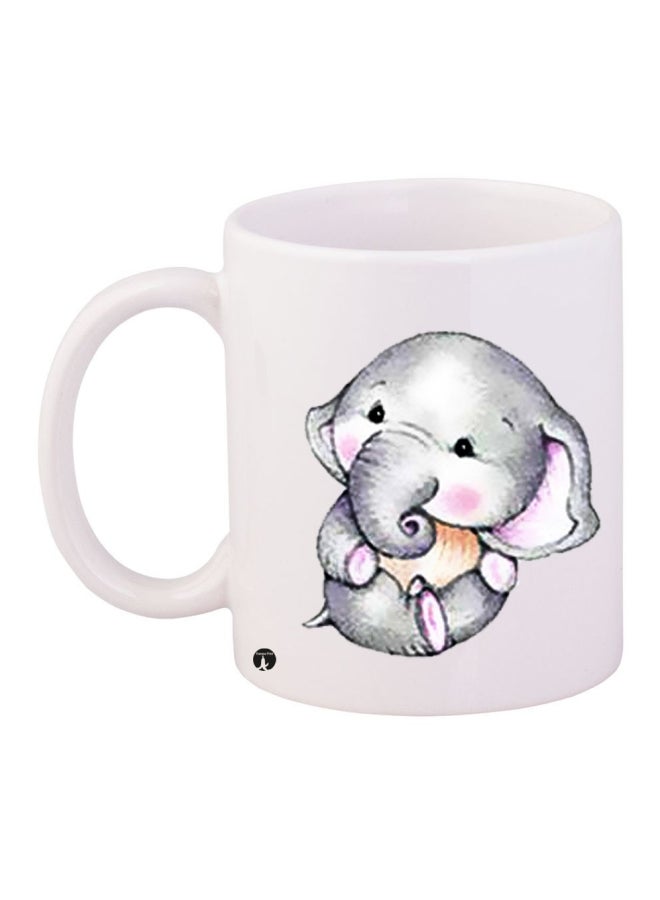 Printed Coffee Mug White/Grey