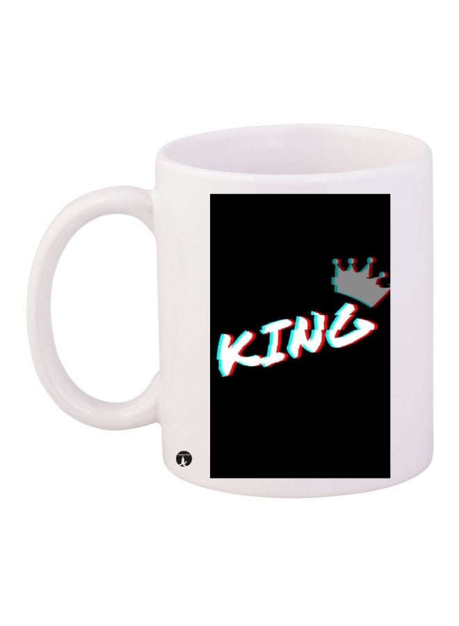 Printed Coffee Mug White/Black