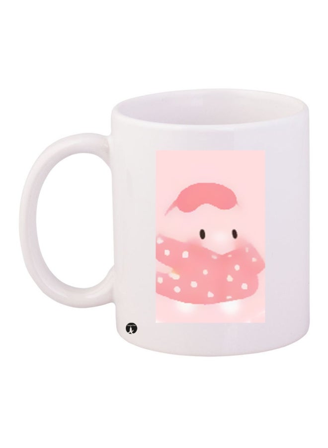 BP Ceramic Coffee Mug White/Pink