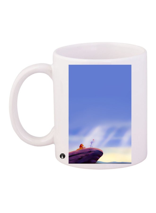 BP Ceramic Coffee Mug White/Blue