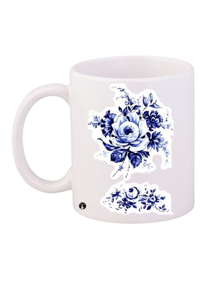BP Ceramic Coffee Mug White/Blue