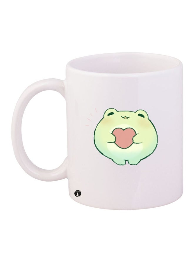 BP Ceramic Coffee Mug White/Green