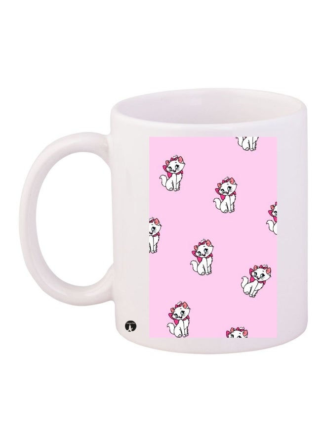 BP Printed Coffee Mug White/Pink