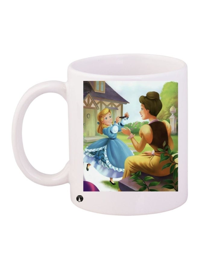 بي بي قدح قهوة خزفي متعدد الألوان