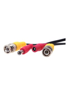 ماركة غير محددة كابل موصل BNC بتيار مستمر مع محولين لكاميرا CCTV DVR أسود  - Image 5