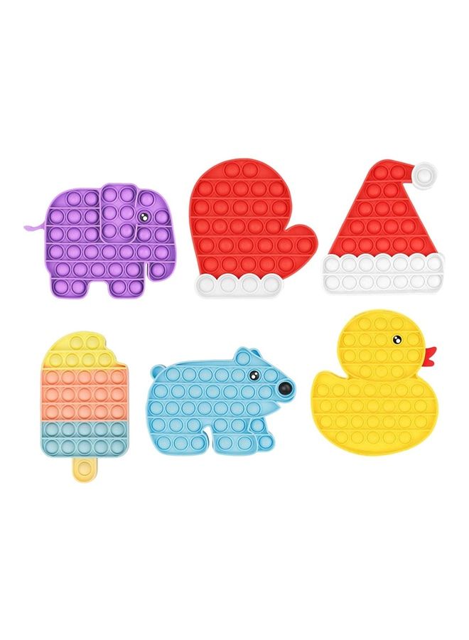 XiuWoo 6-Piece Push Pop Bubble Sensory Fidget Toy Set - Image 1