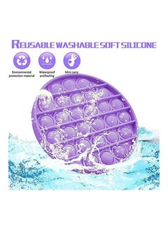 XiuWoo 3-Piece Stress Relieve Silicone Push Pop Bubble Fidget Squishy Toy Set 12.6x1.5x12.5cm  - Image 3