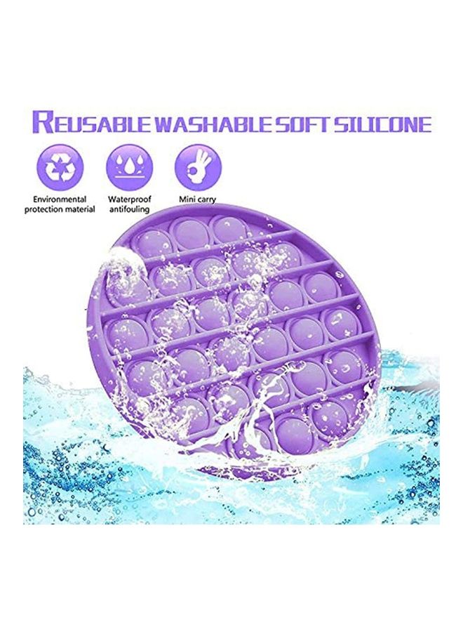 XiuWoo - 3-Piece Stress Relieve Silicone Push Pop Bubble Fidget Squishy Toy Set 12.6x1.5x12.5cm - Image 1