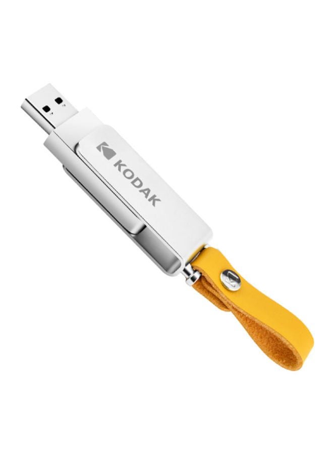 Kodak Waterproof USB 3.0 Flash Drive With Sling C6681-128-L Silver/Yellow  - Image 2