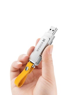 Kodak K133 32GB Metal Portable Waterproof Mini USB3.0 Flash Pen Drive With Sling C6681-32-L Silver  - Image 4