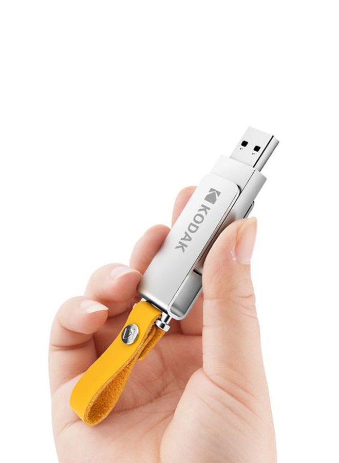 Kodak K133 32GB Metal Portable Waterproof Mini USB3.0 Flash Pen Drive With Sling C6681-32-L Silver  - Image 4