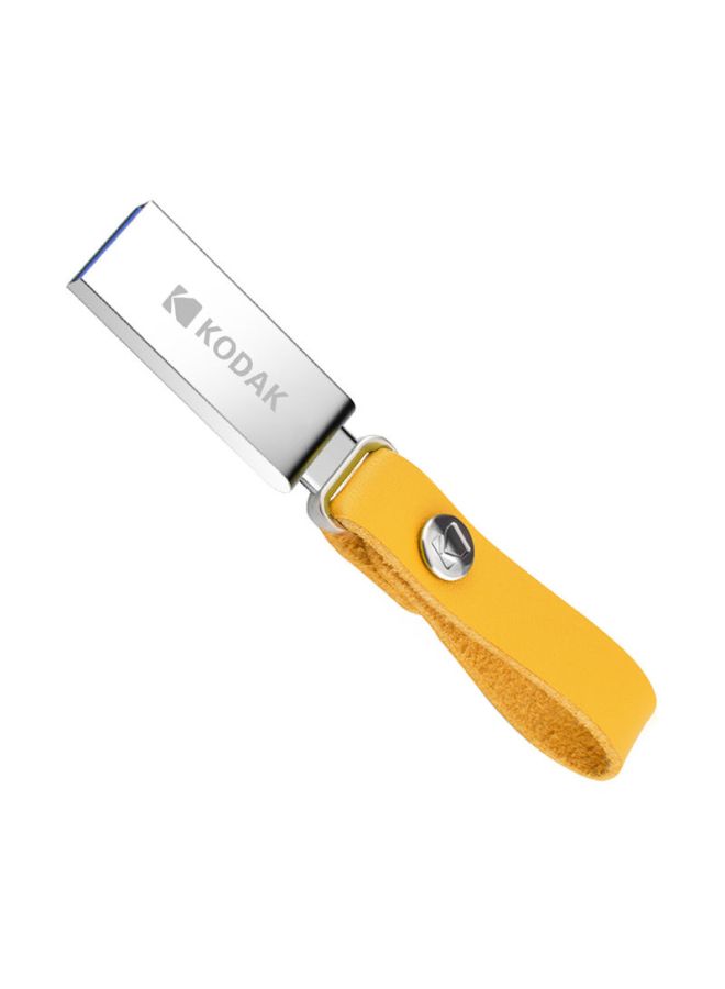 كوداك - فلاش درايف K123 ميني USB 3.0 قابل للحمل ومضاد للماء ومصنوع من المعدن بتصميم على شكل قلم ومزود بحبل بذاكرة تخزين بسعة 64 جيجابايت C6682-64-L فضي - Image 1