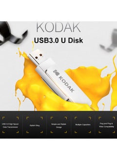 Kodak K133 32GB Metal Portable Waterproof Mini USB3.0 Flash Pen Drive With Sling C6681-32-L Silver  - Image 5
