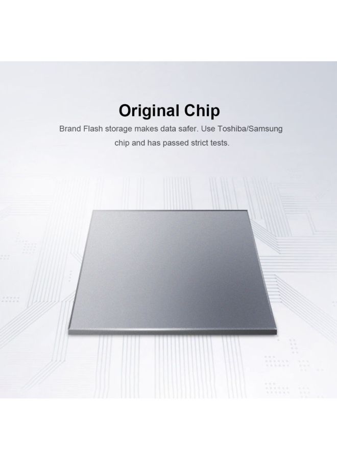 كوداك - فلاش درايف K123 ميني USB 3.0 قابل للحمل ومضاد للماء ومصنوع من المعدن بتصميم على شكل قلم ومزود بحبل بذاكرة تخزين بسعة 64 جيجابايت C6682-64-L فضي - Image 1