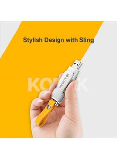 Kodak K133 16GB Metal Portable Waterproof Mini USB3.0 Flash Pen Drive With Sling C6681-16-L Silver  - Image 2