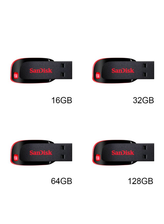 سانديسك فلاش درايف كروزر بليد بتصميم رفيع مشفر صغير الحجم بمنفذ USB 2.0 سعة 32 جيجابايت 32 GB  - Image 2