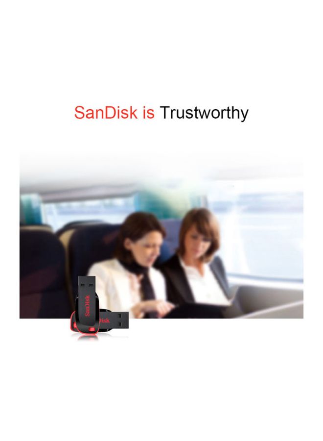 سانديسك فلاش درايف كروزر بليد بتصميم رفيع مشفر صغير الحجم بمنفذ USB 2.0 سعة 32 جيجابايت 32 GB  - Image 4