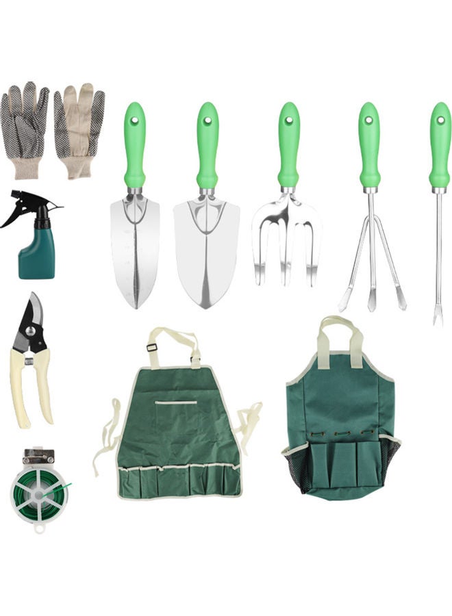 Generic 11-Piece Garden Tools Set Green  - Image 1