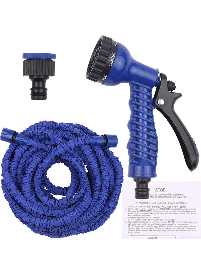 3 Times Expandable Garden Hose Blue