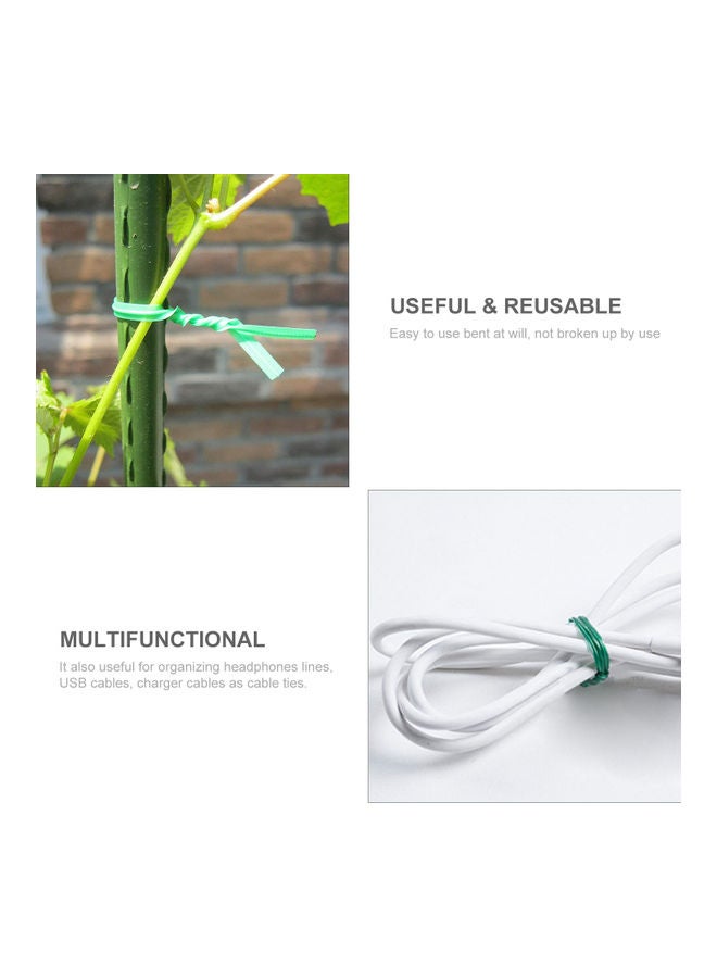 Generic 100-Piece Adjustable Plant Ties Green  - Image 4