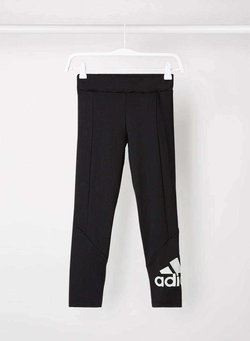 Adidas - Kids/Teen Designed 2 Move Tights Black/Black/White - Image 1