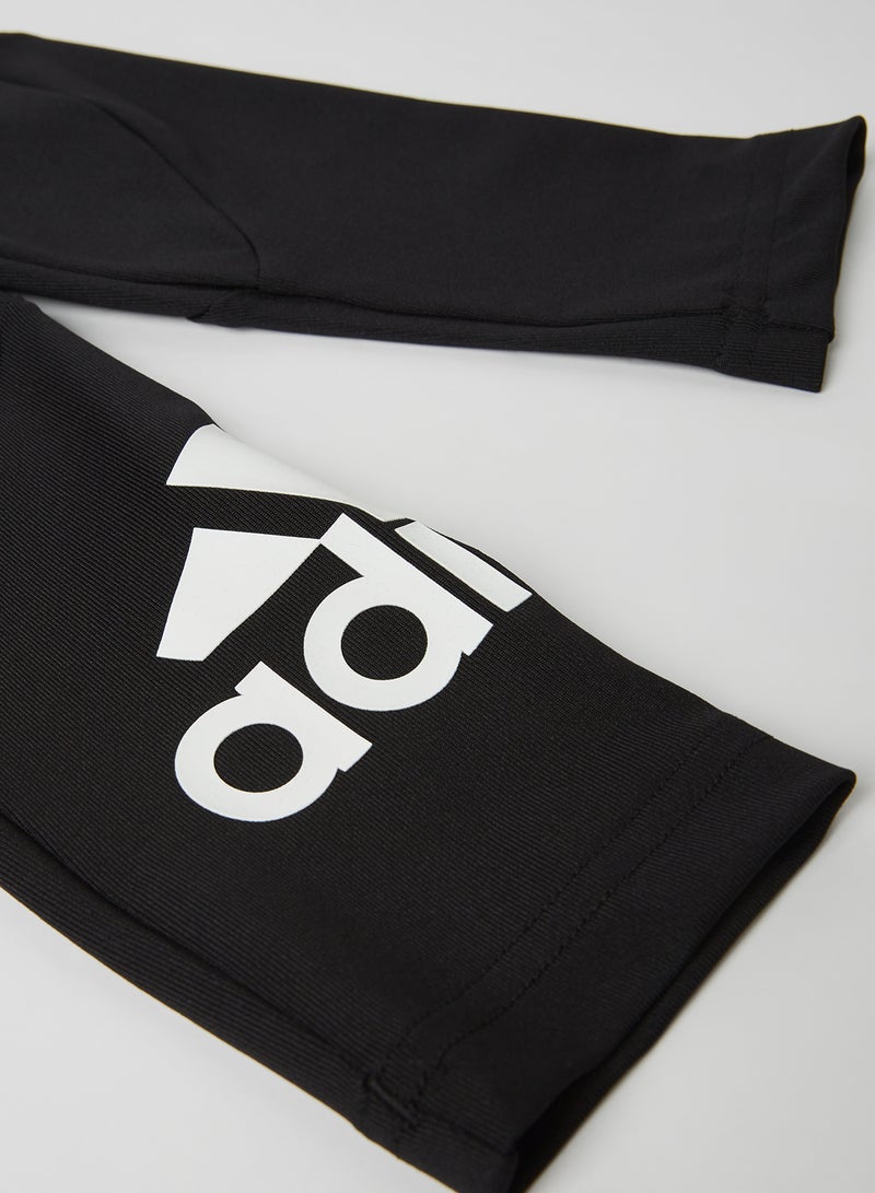 Adidas - Kids/Teen Designed 2 Move Tights Black/Black/White - Image 1