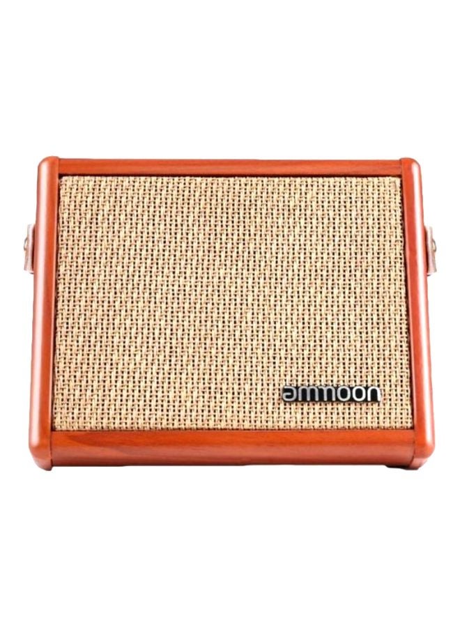 ammoon Portable Acoustic Guitar Amplifier I-5513 Beige/Brown  - Image 1