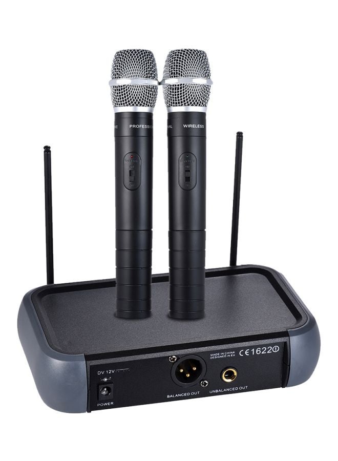 أمون ميكروفون محمول باليد لاسلكي VHF مزدوج القناة I3102 أسود - Image 3