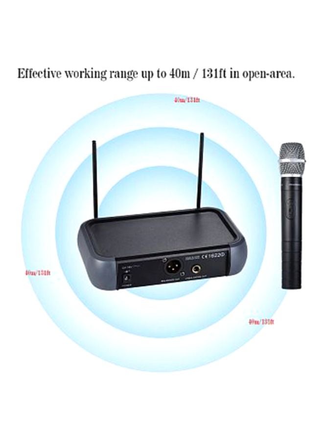أمون ميكروفون محمول باليد لاسلكي VHF مزدوج القناة I3102 أسود - Image 2