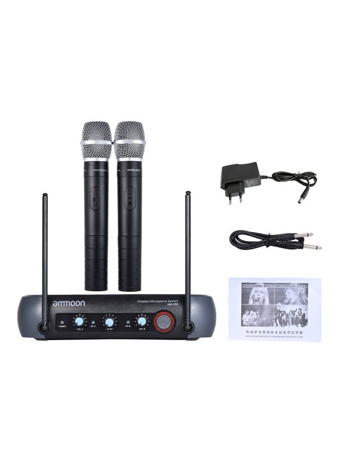 أمون ميكروفون محمول باليد لاسلكي VHF مزدوج القناة I3102 أسود - Image 4