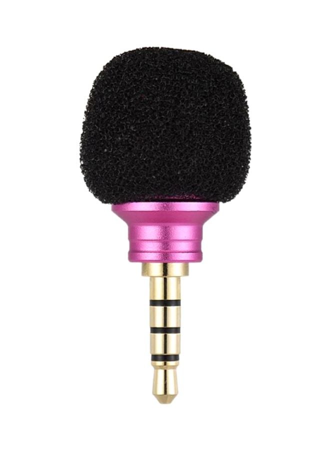 ANDOER EY-610A Portable Clip-On Lapel Lavalier Condenser Microphone LU-D5161R Pink/Black  - Image 1
