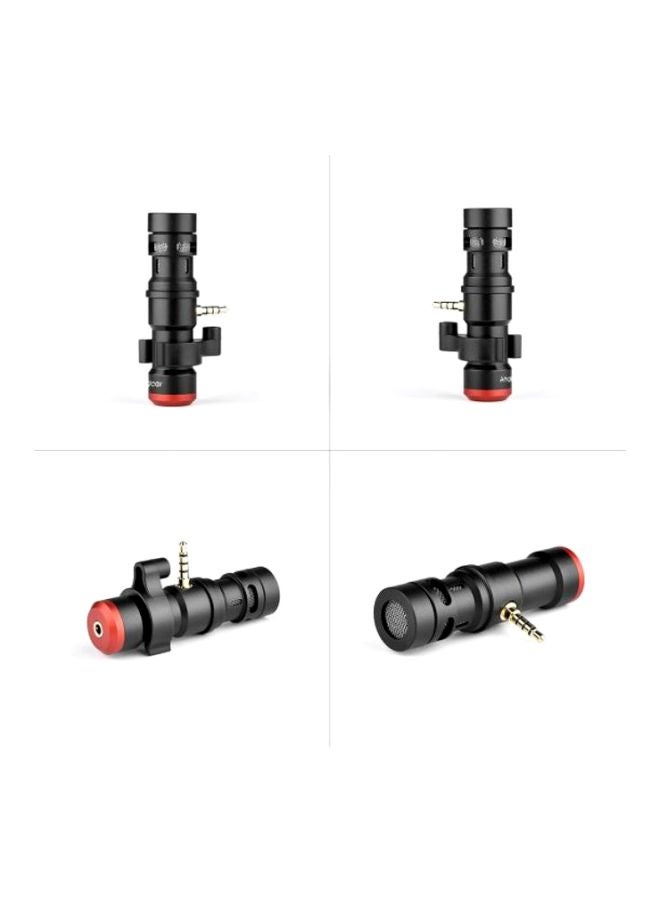 ANDOER - Mini Plug-In Smartphone Microphone 1D8145 Black/Red - Image 1