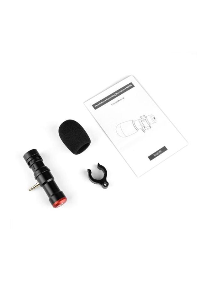 ANDOER - Mini Plug-In Smartphone Microphone 1D8145 Black/Red - Image 1