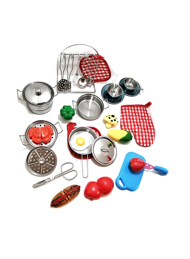 Stainles Steel Kitchen Ware Playset - v1614978807/N44029299A_1