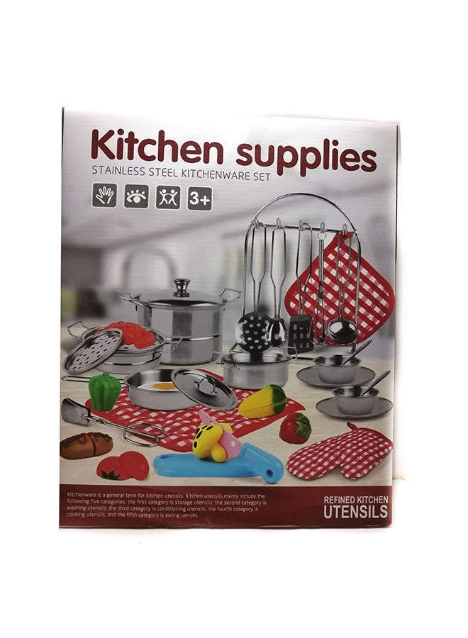 Stainles Steel Kitchen Ware Playset - v1614978807/N44029299A_4