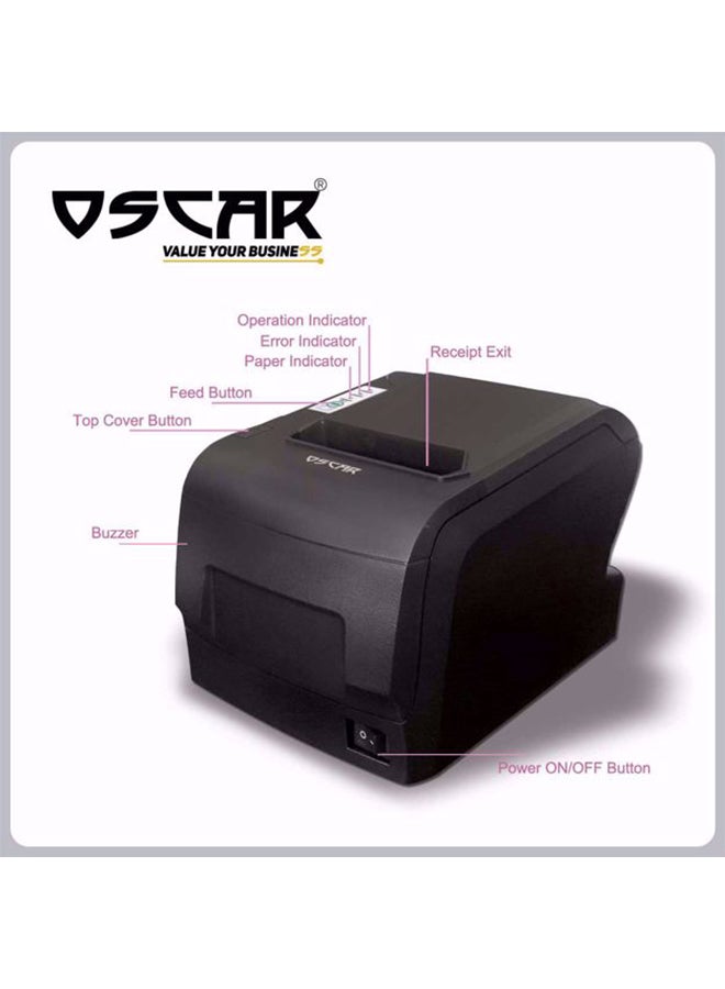Oscar Thermal Bill POS Receipt Printer Black  - Image 3