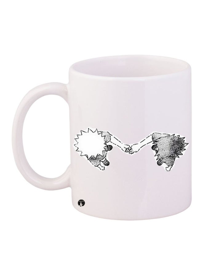 BP Printed Ceramic Coffee Mug White/Grey