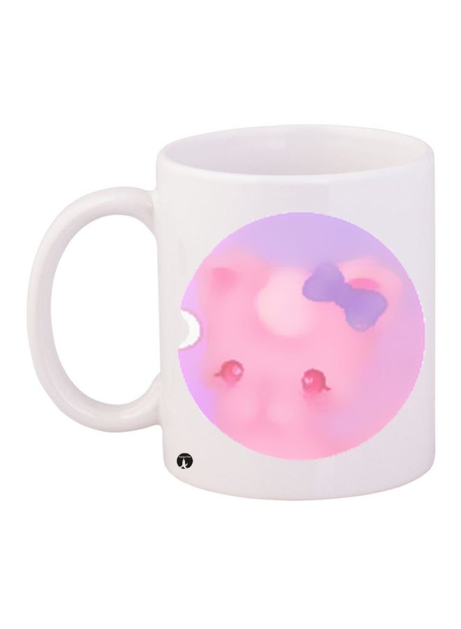 BP Printed Coffee Mug White/Pink/Purple