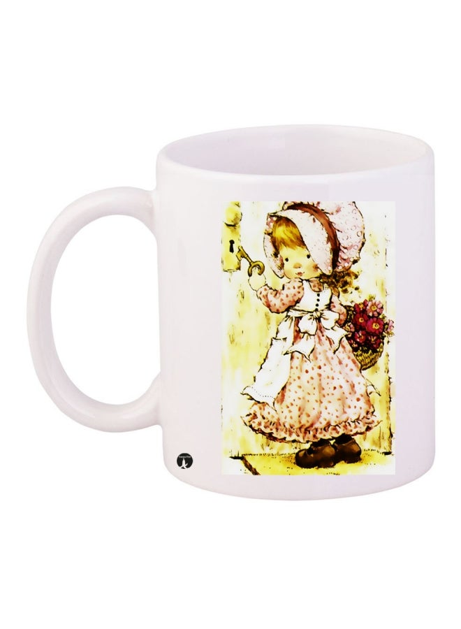 BP Printed Coffee Mug White/Yellow/Red