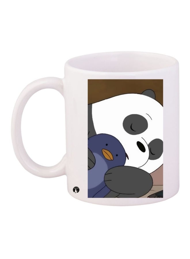 BP Printed Coffee Mug White/Black/Blue