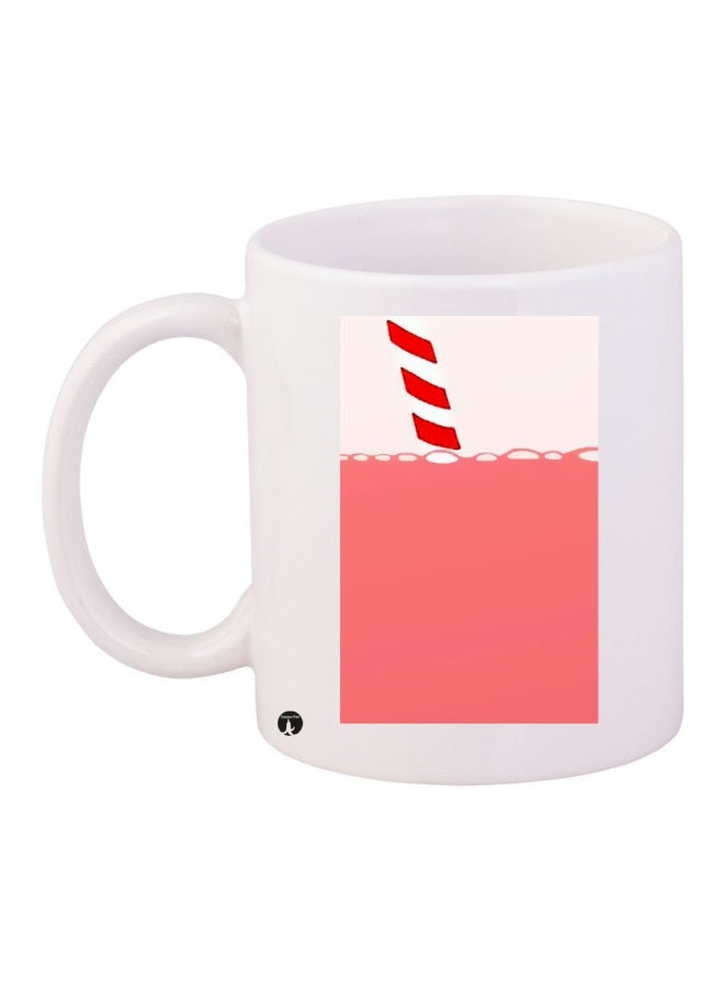 بي بي قدح قهوة مطبوع أبيض/وردي/أحمر