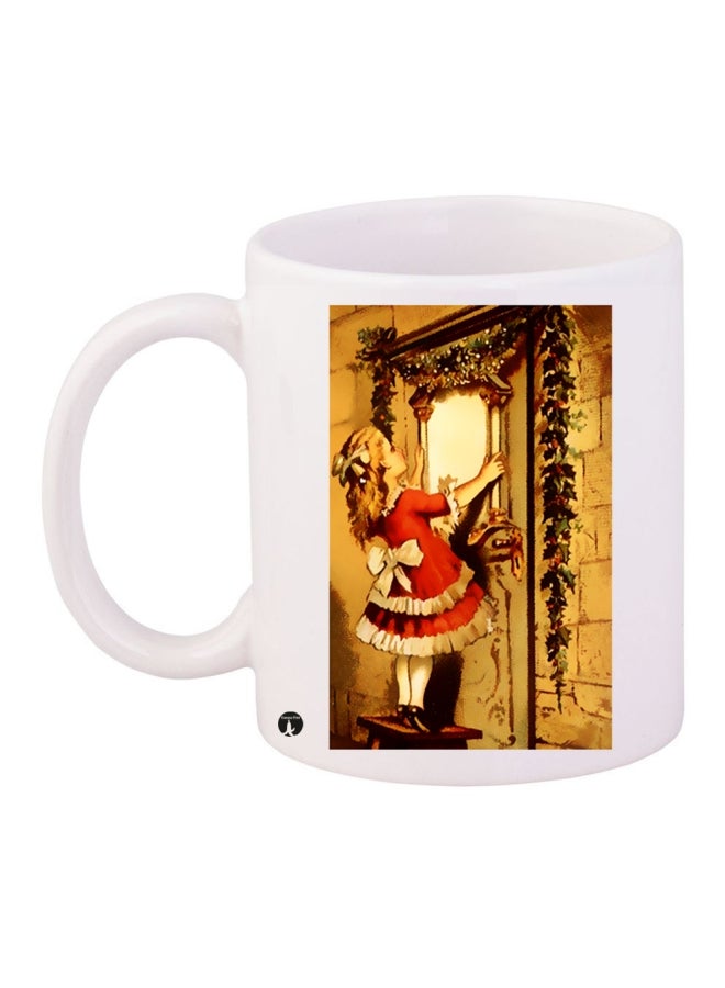 BP Printed Coffee Mug White/Yellow/Red