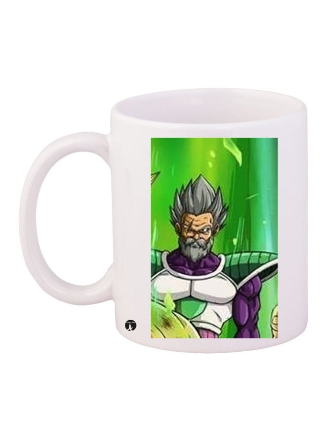 BP Printed Coffee Mug White/Green/Grey