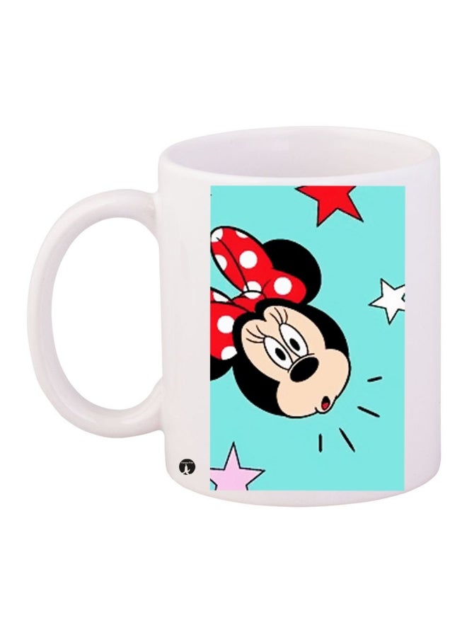 بي بي قدح قهوة مطبوع أبيض/أحمر/أزرق