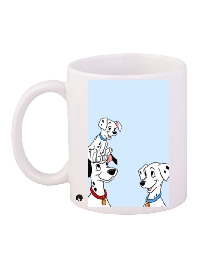 BP Printed Coffee Mug White/Black/Blue