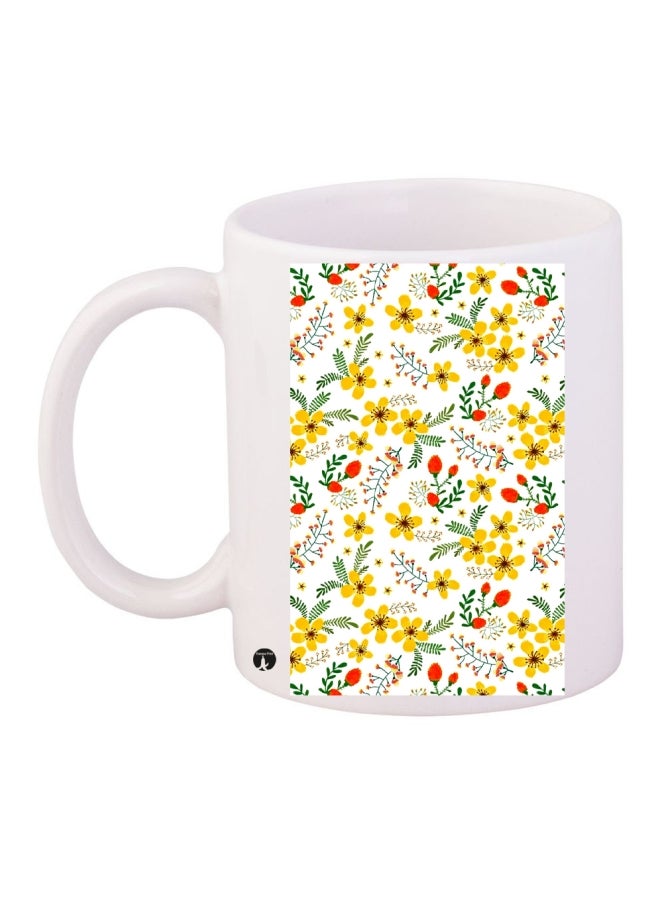 BP Printed Coffee Mug White/Yellow/Green
