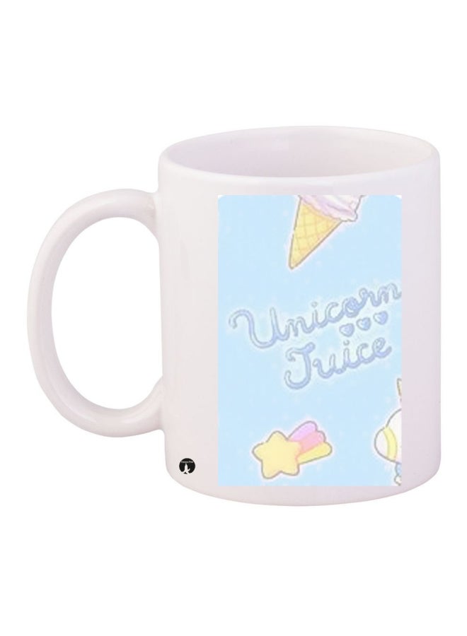 BP Printed Coffee Mug White/Blue/Yellow