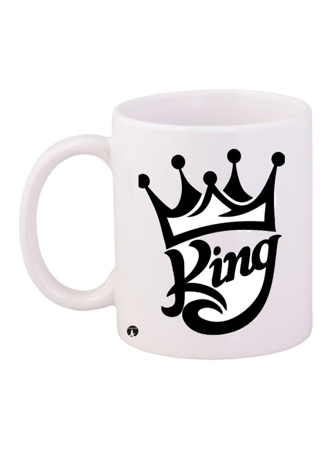 Printed Coffee Mug White/Black