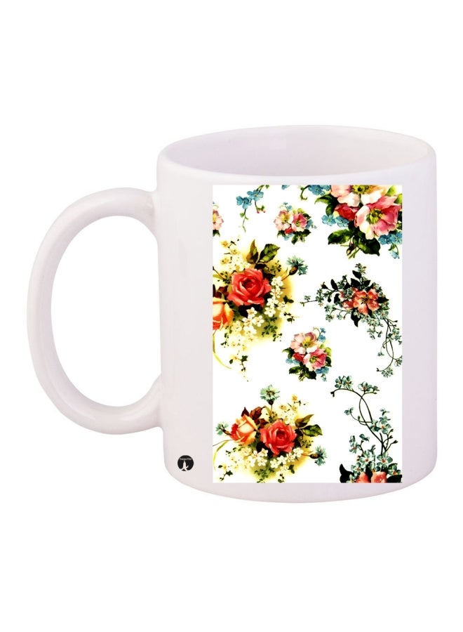 بي بي قدح قهوة مطبوع أبيض/أحمر/أخضر